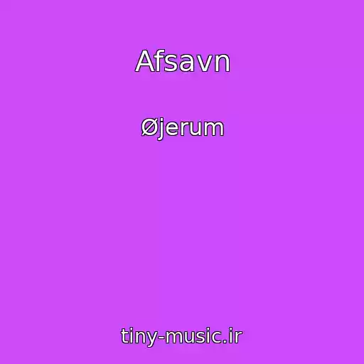 کاور آهنگ Afsavn از Øjerum