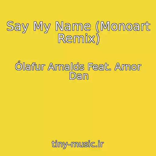 کاور آهنگ Say My Name (Monoart Remix) از Ólafur Arnalds Feat. Arnor Dan