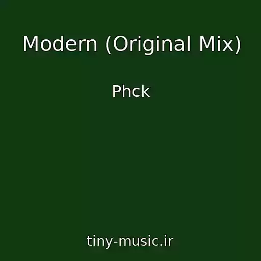 کاور آهنگ Modern (Original Mix) از Phck