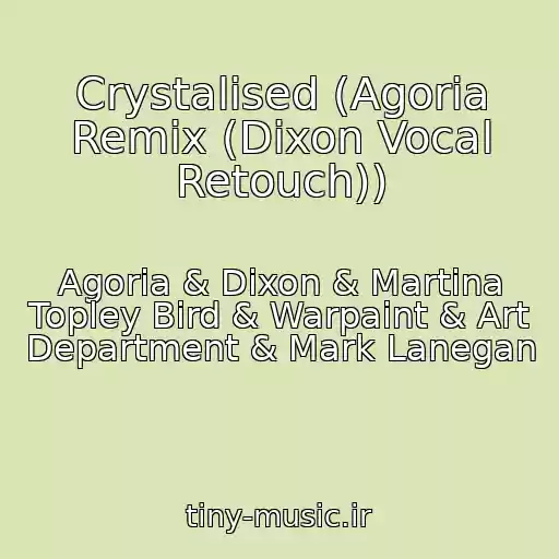 کاور آهنگ Crystalised (Agoria Remix (Dixon Vocal Retouch)) از Agoria & Dixon & Martina Topley Bird & Warpaint & Art Department & Mark Lanegan