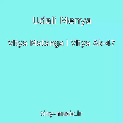 کاور آهنگ Udali Menya از Vitya Matanga I Vitya Ak-47