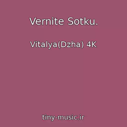 کاور آهنگ Vernite Sotku. از Vitalya(Dzha) 4K