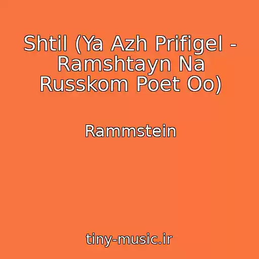 کاور آهنگ Shtil (Ya Azh Prifigel - Ramshtayn Na Russkom Poet Oo) از Rammstein