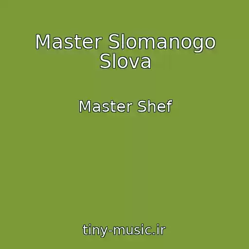کاور آهنگ Master Slomanogo Slova از Master Shef