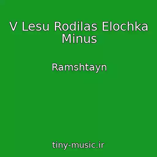کاور آهنگ V Lesu Rodilas Elochka Minus از Ramshtayn