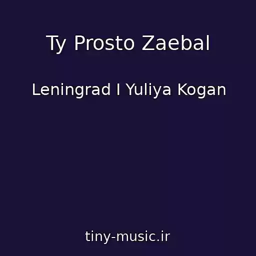 کاور آهنگ Ty Prosto Zaebal از Leningrad I Yuliya Kogan