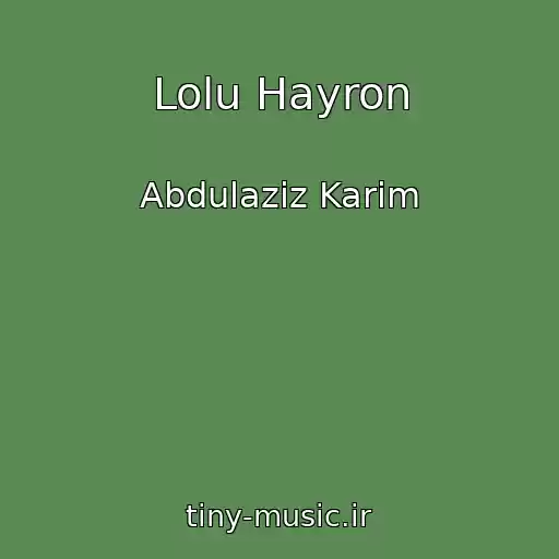 کاور آهنگ Lolu Hayron از Abdulaziz Karim