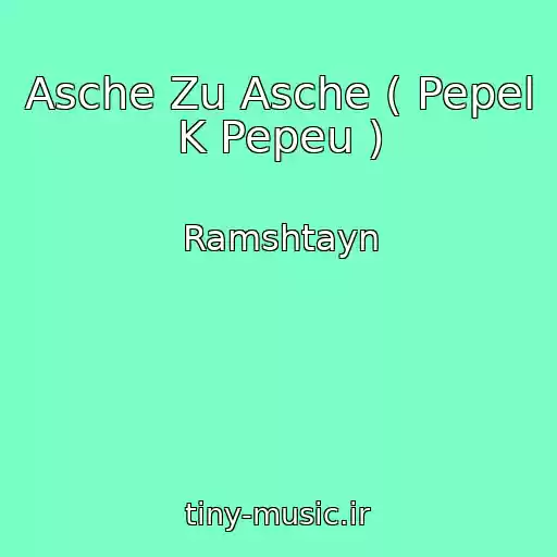 کاور آهنگ Asche Zu Asche ( Pepel K Pepeu ) از Ramshtayn