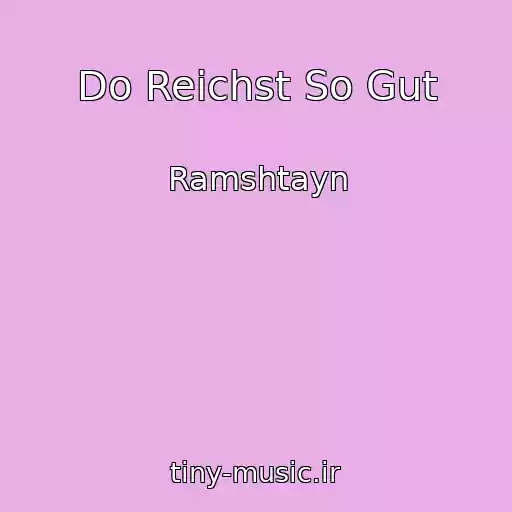 کاور آهنگ Do Reichst So Gut از Ramshtayn