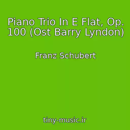 کاور آهنگ Piano Trio In E Flat, Op. 100 (Ost Barry Lyndon) از Franz Schubert