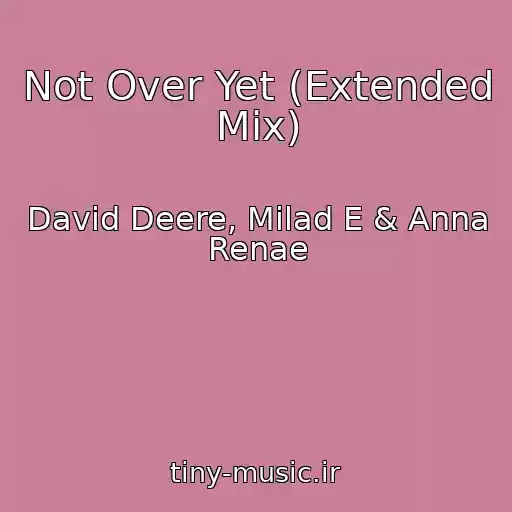 کاور آهنگ Not Over Yet (Extended Mix) از David Deere, Milad E & Anna Renae