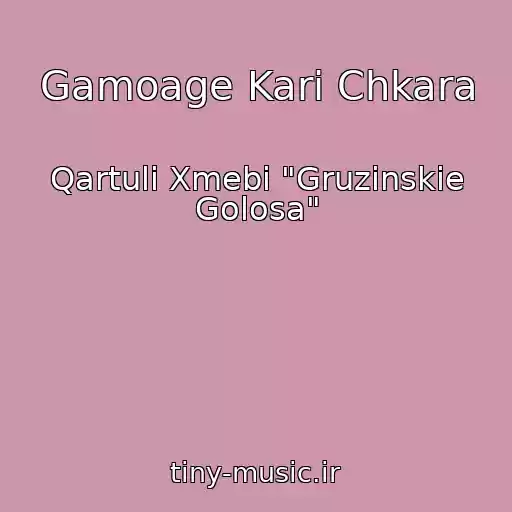 کاور آهنگ Gamoage Kari Chkara از Qartuli Xmebi "Gruzinskie Golosa"