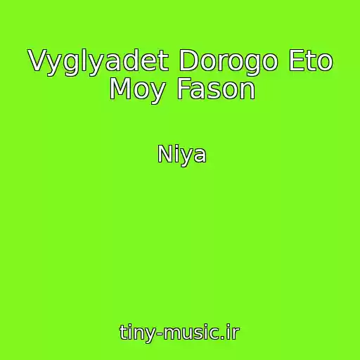 کاور آهنگ Vyglyadet Dorogo Eto Moy Fason از Niya