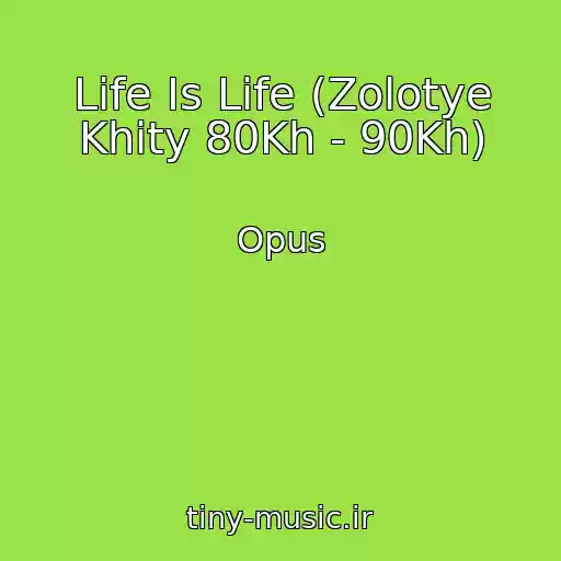کاور آهنگ Life Is Life (Zolotye Khity 80Kh - 90Kh) از Opus