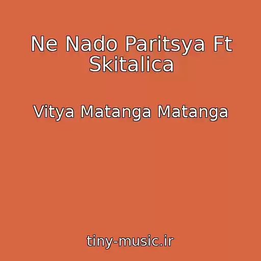 کاور آهنگ Ne Nado Paritsya Ft Skitalica از Vitya Matanga Matanga