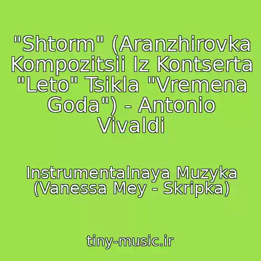 کاور آهنگ "Shtorm" (Aranzhirovka Kompozitsii Iz Kontserta "Leto" Tsikla "Vremena Goda") - Antonio Vivaldi از Instrumentalnaya Muzyka (Vanessa Mey - Skripka)