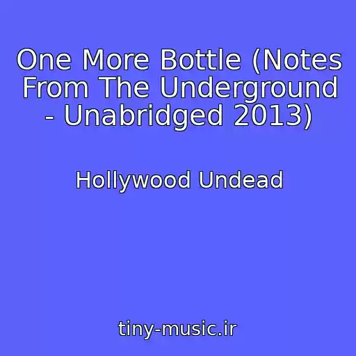 کاور آهنگ One More Bottle (Notes From The Underground - Unabridged 2013) از Hollywood Undead