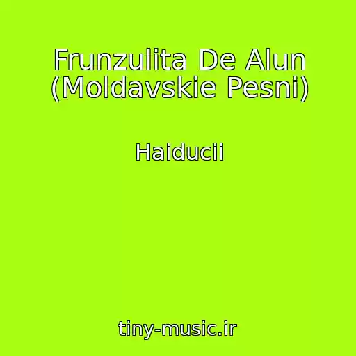 کاور آهنگ Frunzulita De Alun (Moldavskie Pesni) از Haiducii