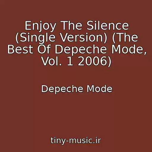 کاور آهنگ Enjoy The Silence (Single Version) (The Best Of Depeche Mode, Vol. 1 2006) از Depeche Mode