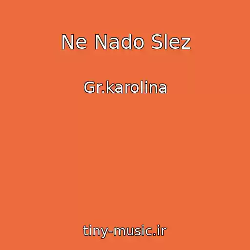 کاور آهنگ Ne Nado Slez از Gr.karolina