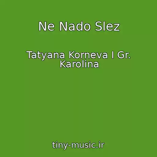 کاور آهنگ Ne Nado Slez از Tatyana Korneva I Gr. Karolina
