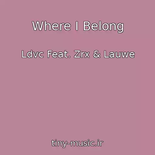 کاور آهنگ Where I Belong از Ldvc Feat. Zrx & Lauwe