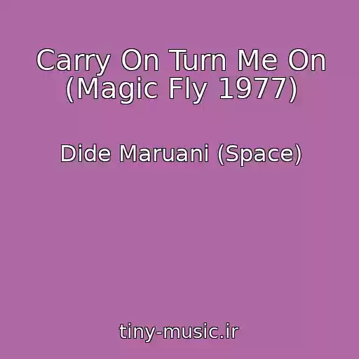 کاور آهنگ Carry On Turn Me On (Magic Fly 1977) از Dide Maruani (Space)