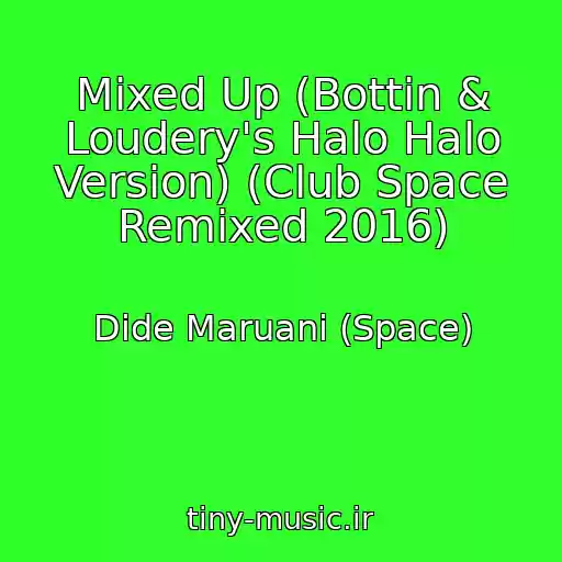 کاور آهنگ Mixed Up (Bottin & Loudery's Halo Halo Version) (Club Space Remixed 2016) از Dide Maruani (Space)