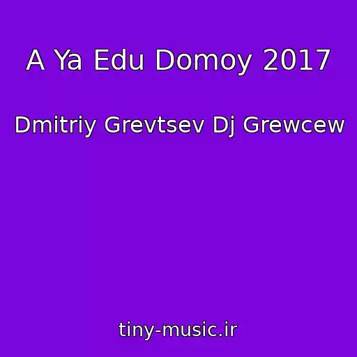 کاور آهنگ A Ya Edu Domoy 2017 از Dmitriy Grevtsev Dj Grewcew