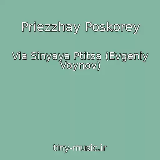 کاور آهنگ Priezzhay Poskorey از Via Sinyaya Ptitsa (Evgeniy Voynov)
