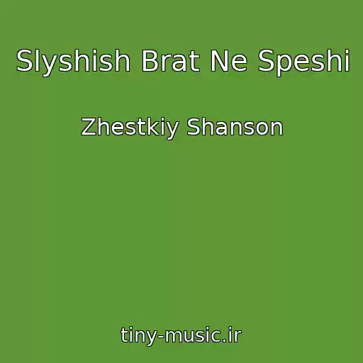 کاور آهنگ Slyshish Brat Ne Speshi از Zhestkiy Shanson