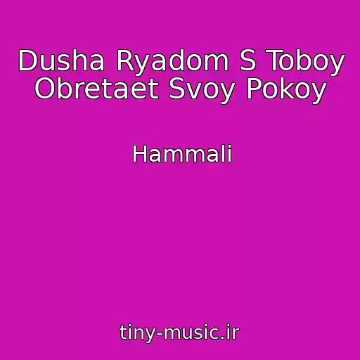 کاور آهنگ Dusha Ryadom S Toboy Obretaet Svoy Pokoy از Hammali