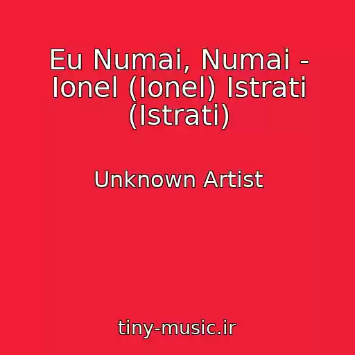 کاور آهنگ Eu Numai, Numai - Ionel (Ionel) Istrati (Istrati) از Unknown Artist