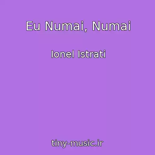 کاور آهنگ Eu Numai, Numai از Ionel Istrati