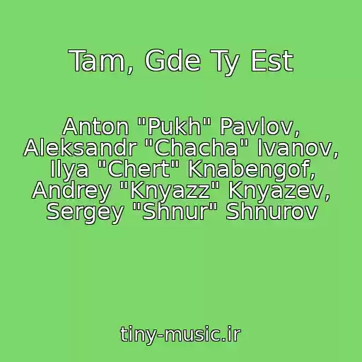کاور آهنگ Tam, Gde Ty Est از Anton "Pukh" Pavlov, Aleksandr "Chacha" Ivanov, Ilya "Chert" Knabengof, Andrey "Knyazz" Knyazev, Sergey "Shnur" Shnurov