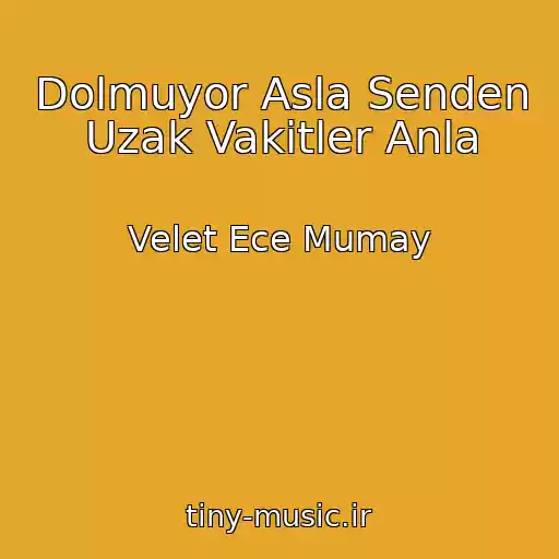 کاور آهنگ Dolmuyor Asla Senden Uzak Vakitler Anla از Velet Ece Mumay