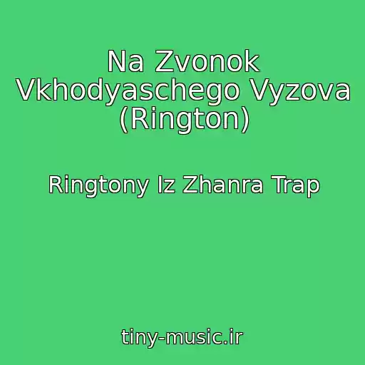 کاور آهنگ Na Zvonok Vkhodyaschego Vyzova (Rington) از Ringtony Iz Zhanra Trap