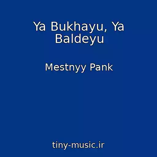 کاور آهنگ Ya Bukhayu, Ya Baldeyu از Mestnyy Pank