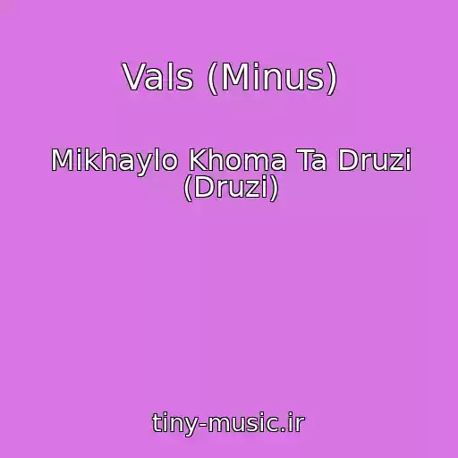 کاور آهنگ Vals (Minus) از Mikhaylo Khoma Ta Druzі (Druzi)