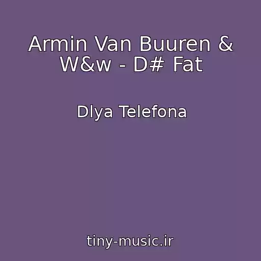 کاور آهنگ Armin Van Buuren & W&w - D# Fat از Dlya Telefona