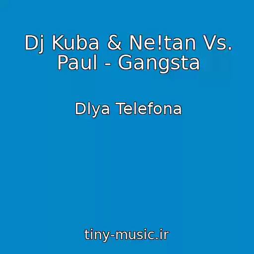 کاور آهنگ Dj Kuba & Ne!tan Vs. Paul - Gangsta از Dlya Telefona