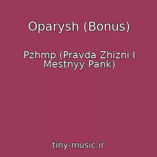 کاور آهنگ Oparysh (Bonus) از Pzhmp (Pravda Zhizni I Mestnyy Pank)