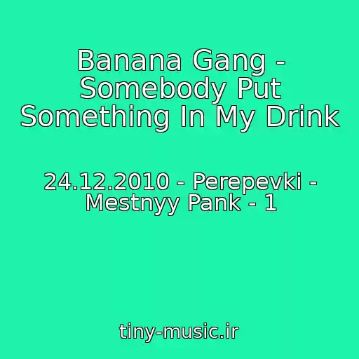 کاور آهنگ Banana Gang - Somebody Put Something In My Drink از 24.12.2010 - Perepevki - Mestnyy Pank - 1
