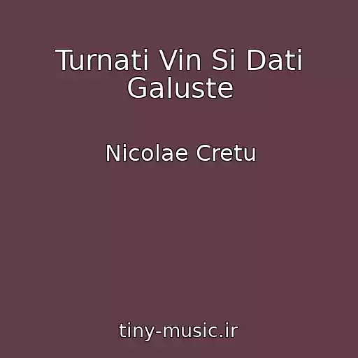 کاور آهنگ Turnati Vin Si Dati Galuste از Nicolae Cretu