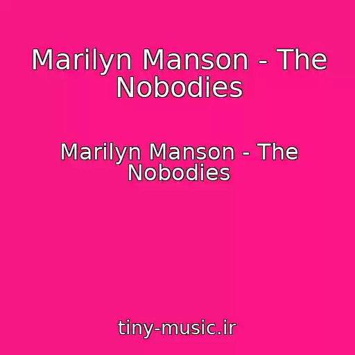 کاور آهنگ Marilyn Manson - The Nobodies از Marilyn Manson - The Nobodies