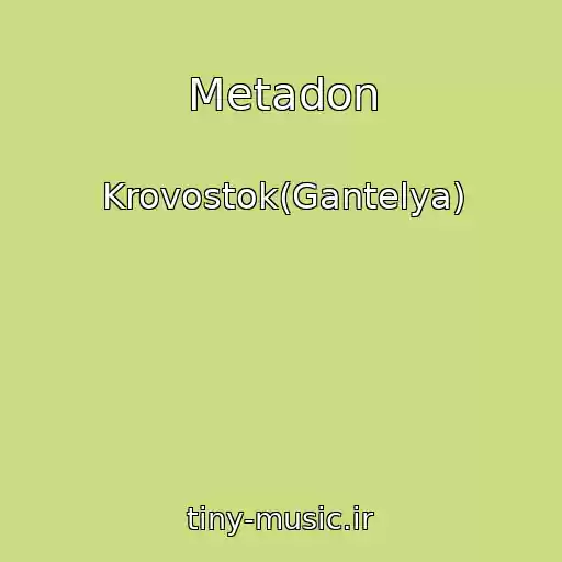 کاور آهنگ Metadon از Krovostok(Gantelya)