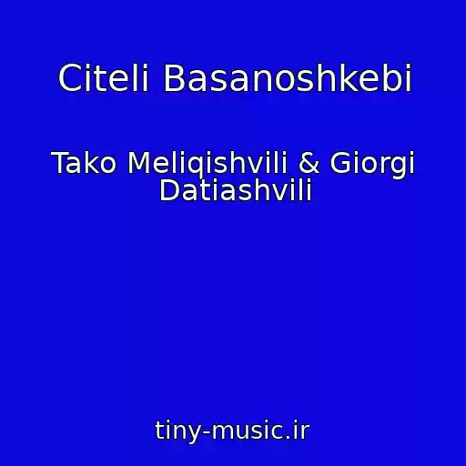 کاور آهنگ Citeli Basanoshkebi از Tako Meliqishvili & Giorgi Datiashvili