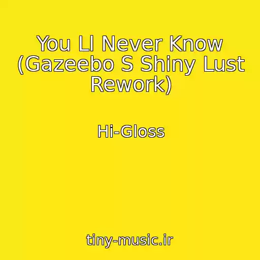 کاور آهنگ You Ll Never Know (Gazeebo S Shiny Lust Rework) از Hi-Gloss