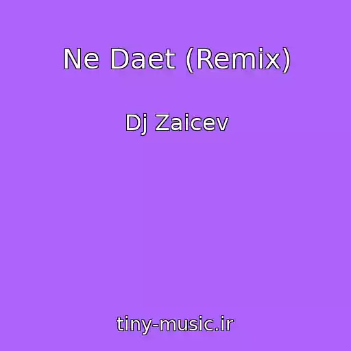کاور آهنگ Ne Daet (Remix) از Dj Zaicev