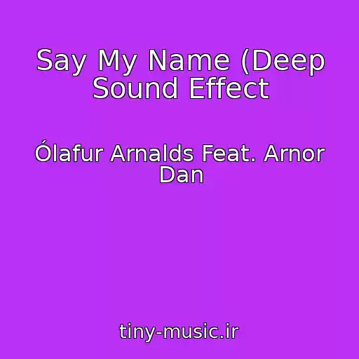 کاور آهنگ Say My Name (Deep Sound Effect از Ólafur Arnalds Feat. Arnor Dan